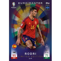 Topps Match Attax UEFA EURO 2024 Euro Master Limited Edition Rodri (Spain)